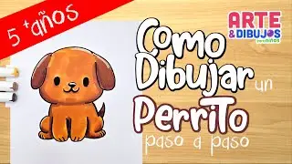 Como dibujar UN PERRITO  | Arte y Dibujos para Ni&ntilde;os