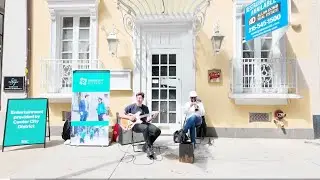 Street musicians play Overjoyed by Stevie Wonder #tourism #philadelphia #music #musician