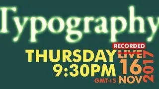 🔴 All about Typography in Graphic Design -  Urdu / Hindi