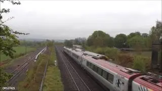 A Virgin Trains Class 221 Overtakes Scotrail 158736 @ Bo'ness DPL 18/5/13