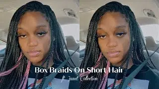 Box Braids On Short Natural Hair | Janet Collection 3X EZ Split Braiding Hair