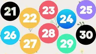 Mastering Math: Journey Through Numbers 21-30 | Exploring the Digits 21 to 30 | Fun learnig in Math