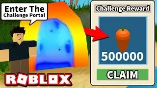 SECRET 500,000 CARROT CHALLENGE IN ROBLOX SKYBLOCK *FREE 12 MILLION $$$*