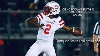CEDQUAN SMITH - QB - #2  Plantation High School