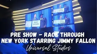 Race Through New York Starring Jimmy Fallon Preshow Universal Studios