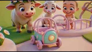 Hush Little Baby 🌙 | Soft Pastel Lullaby for Babies | 3D Cartoon Bedtime Song