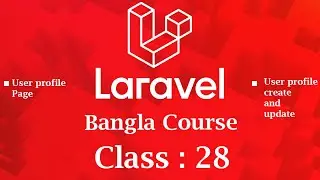 User profile page create and update | Laravel User profile page create | Laravel Admin Profile page