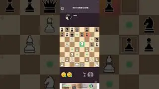 Dominating game without moving a queen!! 👑#chess #checkmate #tricks 