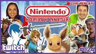NINTENDO SWITCH HOLIDAY LINEUP! Direct Feed Gameplay and Q&A/Discussion! (TWITCH LIVE REPLAY)
