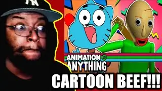 Gumball vs Baldi - Rap Battle! (ANIMATION VS ANYTHING: CH. III) Eddiefrb / DB Reaction