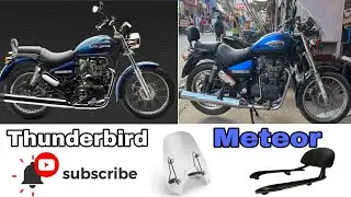 Thunderbird to Meteor Conversion | Visor & Backrest Mod | Modified Thunderbird 350 with Meteor | DIY