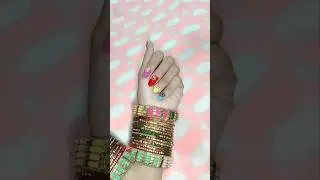 Every color chosen with care.Nails and bangles telling one story 💫#bnsinghuniverse