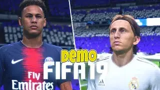 PROBANDO LA DEMO DE FIFA 19 - Real Madrid vs PSG Champions