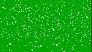 Greenscreen Big Snowflakes realistic