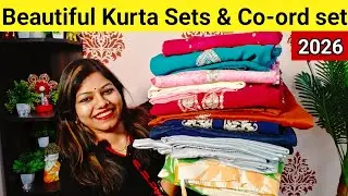 Must Have Amazon Kurta Set Haul, Embroidered Kurta pant set with Dupatta, Cotton Kurta farsi salwar