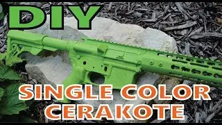 Cerakoting an AR-15 with One Color