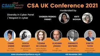 CSA UK AGM 2021: Diversity in Cyber Panel / Respect in cyber
