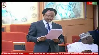 Nigerian Senate Plenary, 13th  July, 2017