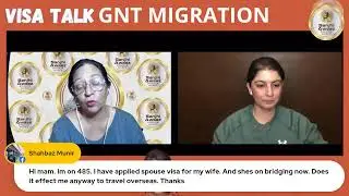 VISA Talk Time - LIVE QA session  with Tanvi Dutt from GNT Migration
