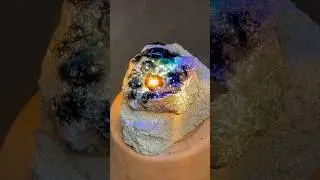 Melting entire face of rock with giant Fresnel lens #physics #minecraft #nether #experiment