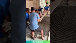 An Entire Team to Lay ONE TILE?! 😂 The ANXIETY I Have Watching This is So REAL! #construction #tile