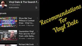 RECOMMENDATIONS FOR VINYL DALE