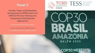 TCSD Conference 2025 | Panel 3 | Climate, Trade, & Sustainable Development at COP30 & in the UNFCCC