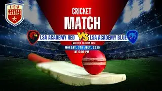 LSA Academy Indoor Cricket Match - Red Vs Blue