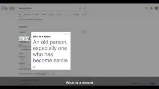 What is a dotard?