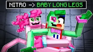MOMMY LONG LEGS ME TRANSFORMOU NO BABY LONG LEGS no MINECRAFT!
