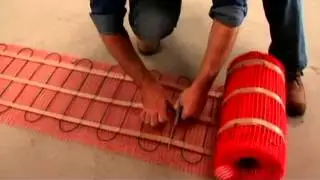 Plancher chauffant -  Installation sur chape de béton