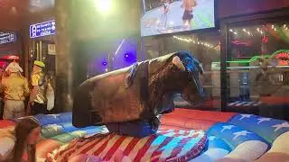 #viralvideo #like  #funny #benidorm #Girls #Bull #riding #Amazing #mechanical Bull#part_224