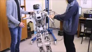 Испытания антропоморфного робота AR600E ВолгГТУ 11.02.2016