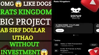 Rats Kingdom Free Airdrop | Rats Kingdom Telegram Bot Today New Update | Rats Kingdom Registration I