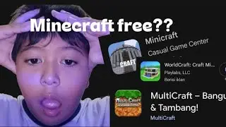 Nyobain minecraft free yang ada di play store!!
