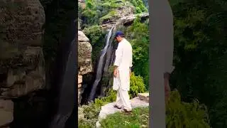 🌈🌊The best  waterfall swat valley hiking #nature #music #travel #swatvalley #sultaneroom #love 2025