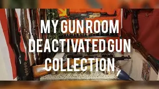 my gun room.deactivated gun collection