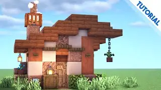 How to Build a Simple Acacia House (Minecraft 1.16 Tutorial)