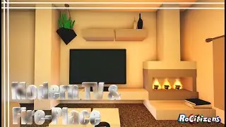 Modern TV & Fire-Place | RoCitizens Speed Build