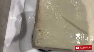 Manually cleaning my bath mat | Oddly Satisfying | ASMR | Satisfying Sounds | 😍🫧🧼