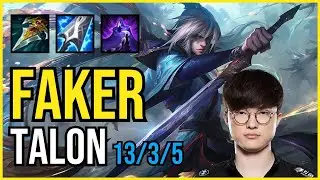FAKER - TALON vs ZOE Mid - KR Grandmaster - Patch 11.5
