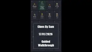Clues By Sam 17/01/2026 Walkthrough