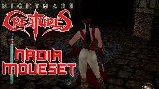 Nightmare Creatures(PS1) - Nadia / All Moves + inputs