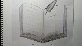 Open 📙 book drawing   How to make open book    easy book drawing