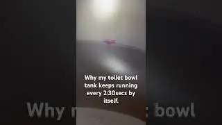 Why my toilet bowl keeps running  by itself #toilet #toiletbowl #toiletrepair #toilettrouble