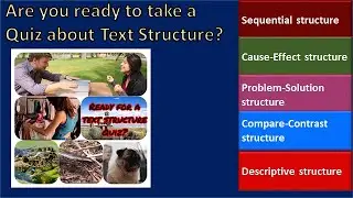 Text structure |Are you ready to take a quiz about Text Structures?|Explanation with examples