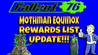 Fallout 76 | Mothman Equinox Reward List UPDATE!!!