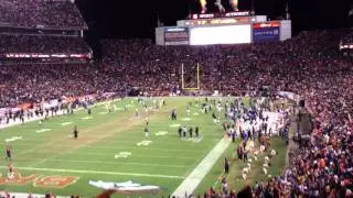 Fan Cam View: Tim Tebow game winning 80 yard TD pass to Demaryius Thomas vs. Steelers.