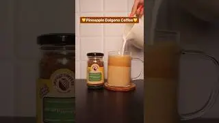 Pineapple Dalgona Coffee 💛 |Impulse Coffees ☕️💛| #ashortaday #coffee #recipeshorts
