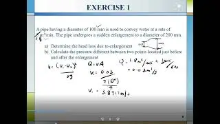 Fluid Mechanics - Steady Incompressible Flow Example 1